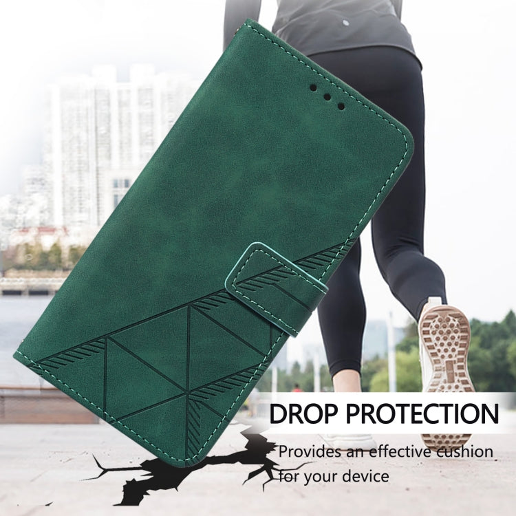 For Doogee N55 Plus Crossbody 3D Embossed Flip Leather Phone Case(Green) - free shipping - PMC TechLife - Order now!