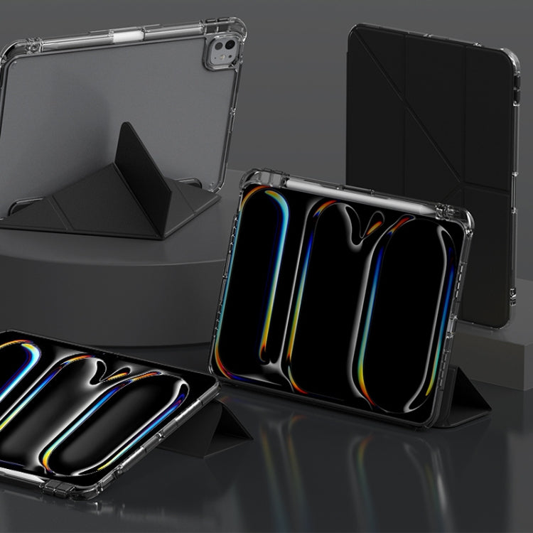 For iPad Pro 11 2024 mutural Y-Shape Deformation Leather Tablet Case(Black) - free shipping - PMc TechLife - Order now!