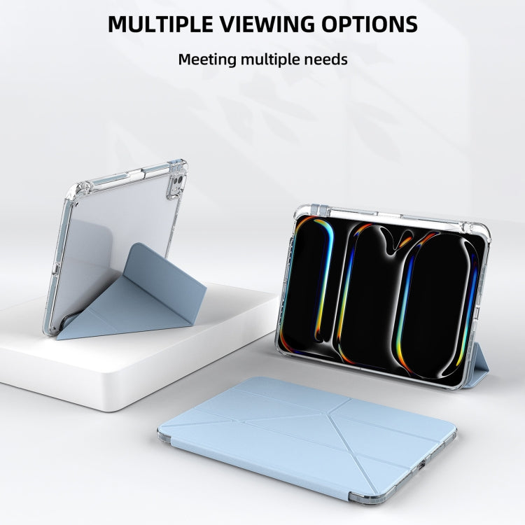 For iPad Air 13 2024 / 2025 mutural Y-Shape Deformation Leather Tablet Case(Yellow) - free shipping - PMc TechLife - Order now!