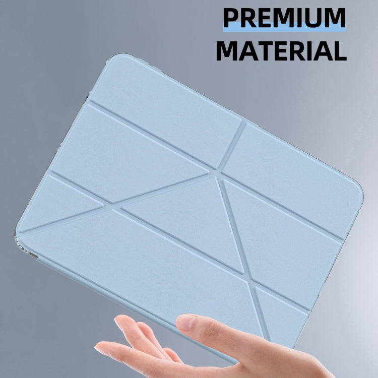 For iPad Pro 13 2024 mutural Y-Shape Deformation Leather Tablet Case(Navy Blue) - free shipping - PMc TechLife - Order now!