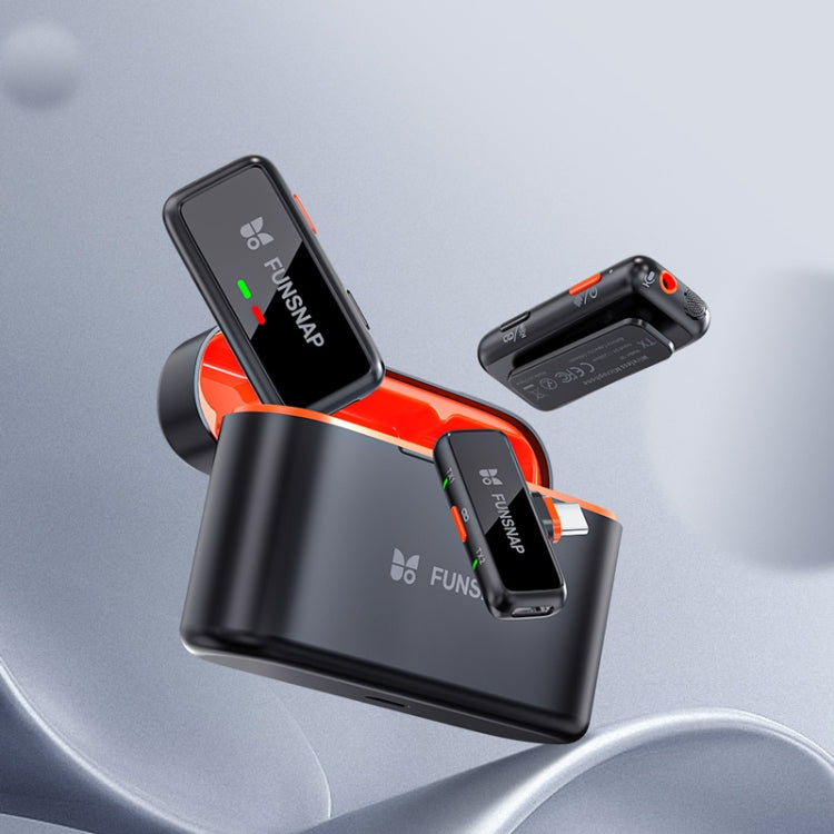 FUNSNAP S6 Lavalier Wireless Microphone, 8 Pin RX + 2 TX with Charging Case - free shipping - PMC TechLife - Order now!