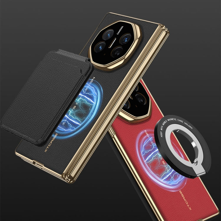 For Huawei Mate XT Ultimate Design GKK Phantom Leather MagSafe Frame Phone Case(Red) - free shipping - PMC TechLife - Order now!