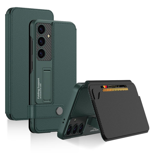 For Samsung Galaxy S25+ 5G GKK Flip Wallet Leather Phone Case(Green) - Galaxy S25+ 5G Cases by GKK | Online Shopping South Africa | PMC Jewellery | Buy Now Pay Later Mobicred