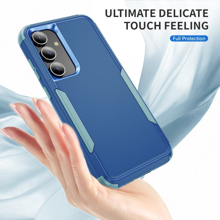 For Samsung Galaxy S25 5G TPU + PC Shockproof Protective Phone Case(Royal Blue + Grey Green) - Galaxy S25 5G Cases by PMC Jewellery | Online Shopping South Africa | PMC Jewellery | Buy Now Pay Later Mobicred