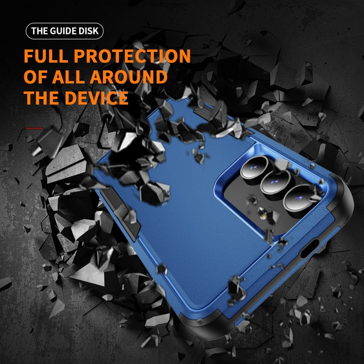 For Samsung Galaxy S25+ 5G TPU + PC Shockproof Protective Phone Case(Royal Blue + Black) - Galaxy S25+ 5G Cases by PMC TechLife | Online Shopping South Africa | PMC TechLife | Buy Now Pay Later Mobicred