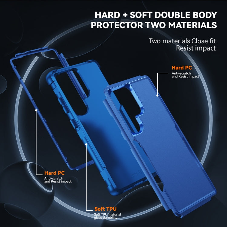 For Samsung Galaxy S25 Ultra 5G TPU + PC Shockproof Protective Phone Case(Royal Blue) - Galaxy S25 Ultra 5G Cases by PMC Jewellery | Online Shopping South Africa | PMC Jewellery | Buy Now Pay Later Mobicred