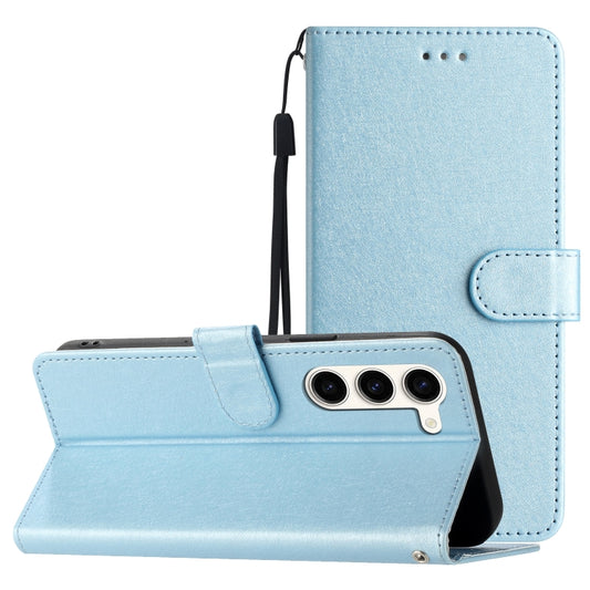 For Samsung Galaxy S25 5G Silk Texture Horizontal Flip Leather Phone Case(Light Blue) - Galaxy S25 5G Cases by PMC Jewellery | Online Shopping South Africa | PMC Jewellery | Buy Now Pay Later Mobicred