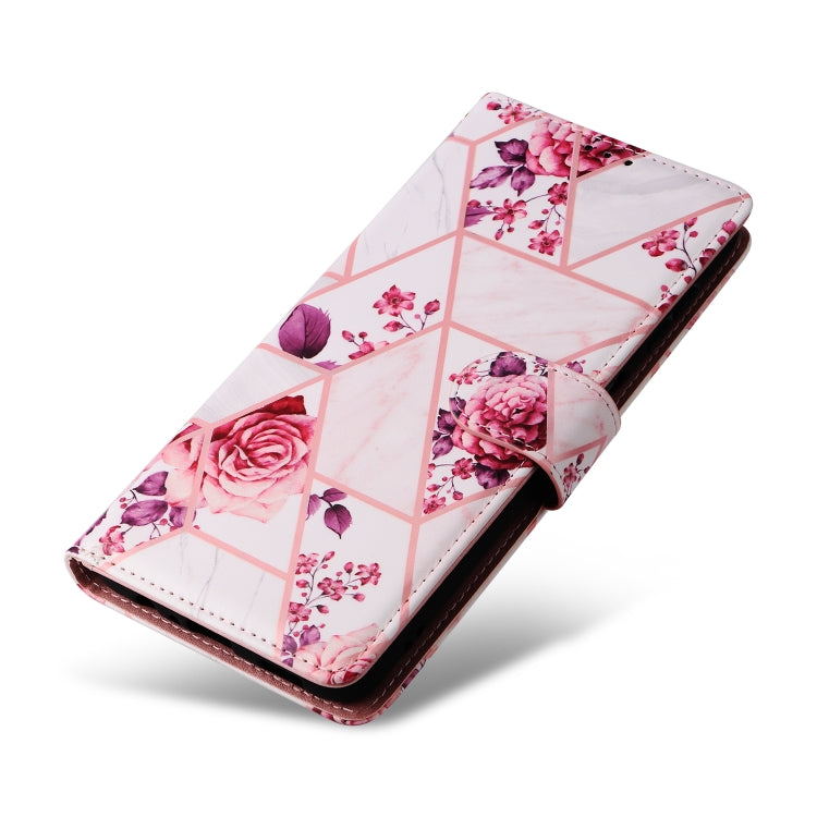For Samsung Galaxy S25+ 5G Marble Bronzing Stitching Leather Phone Case(Rose Gold) - Galaxy S25+ 5G Cases by PMC Jewellery | Online Shopping South Africa | PMC Jewellery | Buy Now Pay Later Mobicred