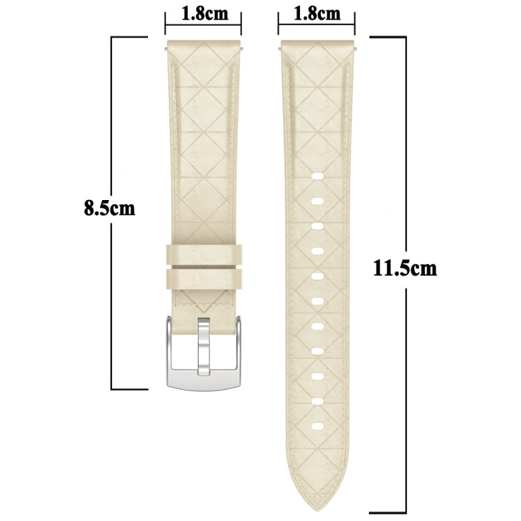 20mm Square Leather Silver Buckle Watch Band(Brown) - free shipping - PMc TechLife - Order now!