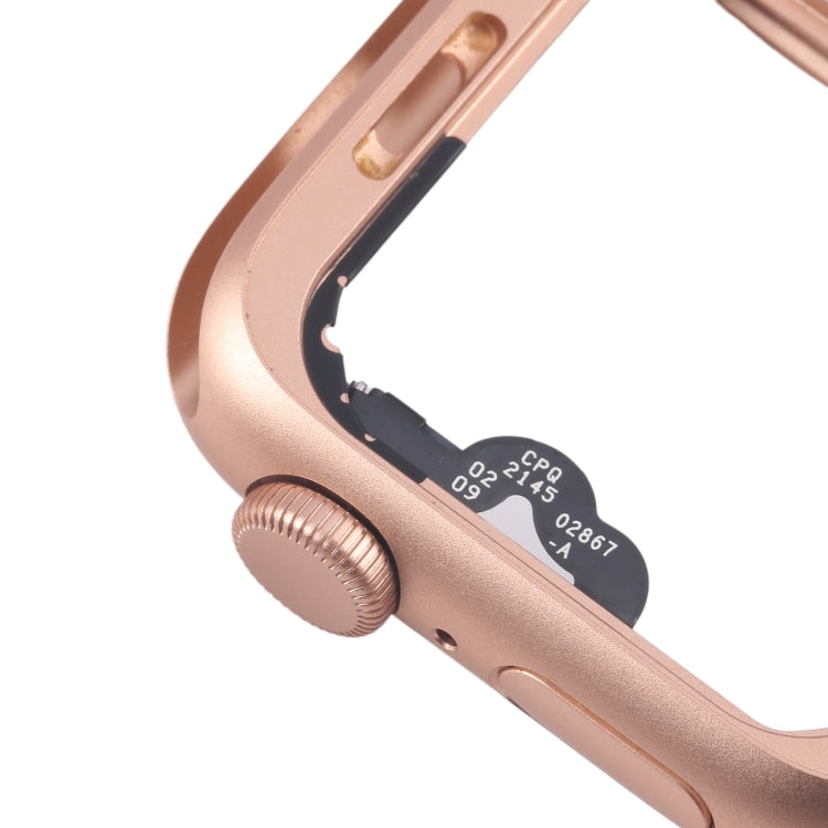 For Apple Watch Series 5 40MM GPS Aluminium Alloy Middle Frame Bezel Plate with Crown Spin Axis Flex Cable(Gold) - Middle Frame by PMC TechLife | Online Shopping South Africa | PMC TechLife | Buy Now Pay Later Mobicred