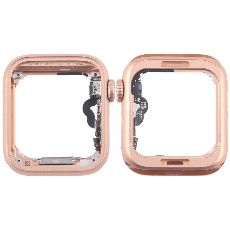 For Apple Watch Series 5 44MM LTE Aluminium Alloy Middle Frame Bezel Plate with Crown Spin Axis Flex Cable(Gold) - Middle Frame by PMC TechLife | Online Shopping South Africa | PMC TechLife | Buy Now Pay Later Mobicred