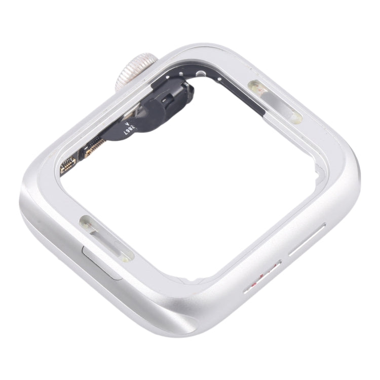 For Apple Watch Series 4 44MM GPS Aluminium Alloy Middle Frame Bezel Plate with Crown Spin Axis Flex Cable(Silver) - Middle Frame by PMC TechLife | Online Shopping South Africa | PMC TechLife | Buy Now Pay Later Mobicred