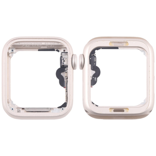 For Apple Watch SE 2022 40MM LTE Aluminium Alloy Middle Frame Bezel Plate with Crown Spin Axis Flex Cable(Starlight) - Middle Frame by PMC Jewellery | Online Shopping South Africa | PMC Jewellery | Buy Now Pay Later Mobicred