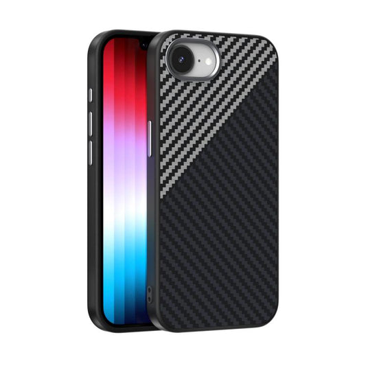 For iPhone 16e ABEEL C Carbon Fiber Series 6D Micro Relief MagSafe Phone Case(Black Grey) - iPhone 16e Cases by PMC Jewellery | Online Shopping South Africa | PMC Jewellery | Buy Now Pay Later Mobicred