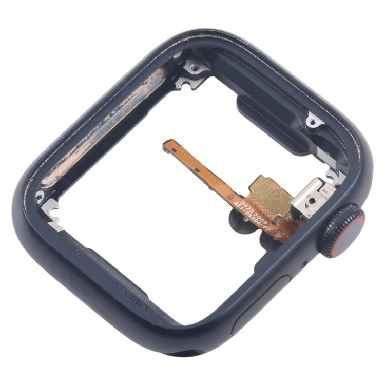 For Apple Watch Series 7 / 8 / 9 45MM GPS Aluminium Alloy Middle Frame Bezel Plate with Crown Spin Axis Flex Cable(Midnight) - Middle Frame by PMC Jewellery | Online Shopping South Africa | PMC Jewellery | Buy Now Pay Later Mobicred