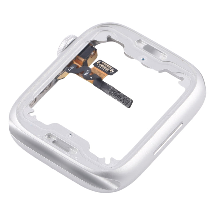 For Apple Watch Series  8 / 9 45MM LTE Aluminium Alloy Middle Frame Bezel Plate with Crown Spin Axis Flex Cable(Silver) - Middle Frame by PMC TechLife | Online Shopping South Africa | PMC TechLife | Buy Now Pay Later Mobicred