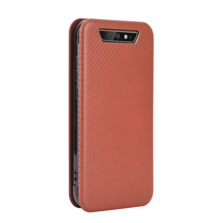 For Blackview BV5500 / BV5500 Pro / BV5500 Plus Carbon Fiber Texture Horizontal Flip TPU + PC + PU Leather Case with Card Slot(Brown) - More Brand by PMC Jewellery | Online Shopping South Africa | PMC Jewellery