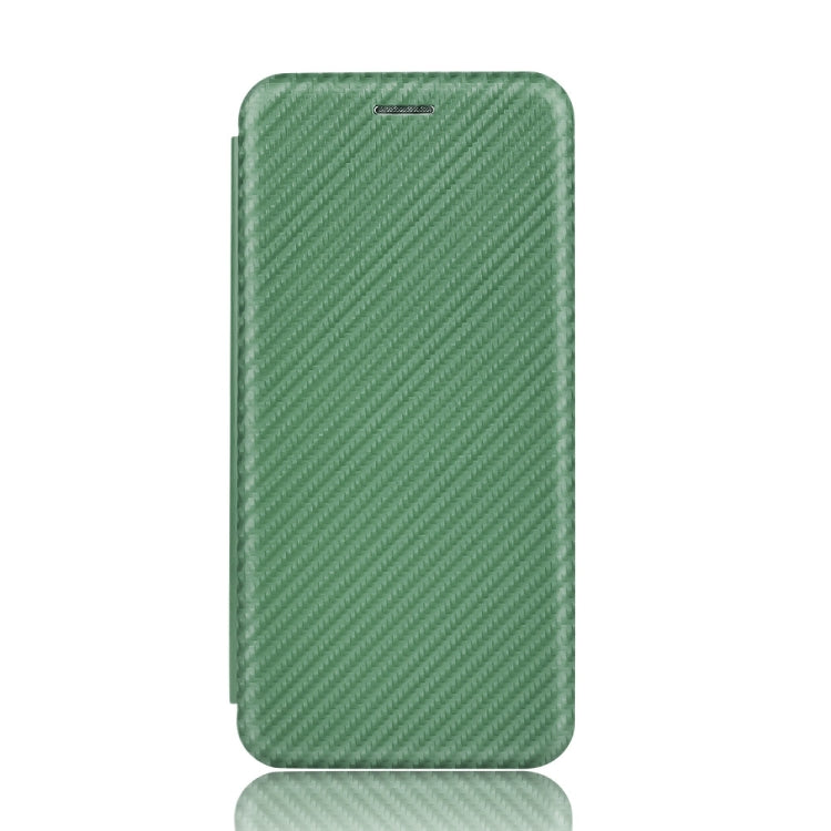 For Blackview BV5500 / BV5500 Pro / BV5500 Plus Carbon Fiber Texture Horizontal Flip TPU + PC + PU Leather Case with Card Slot(Green) - More Brand by PMC Jewellery | Online Shopping South Africa | PMC Jewellery | Buy Now Pay Later Mobicred