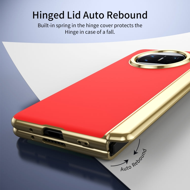For Huawei Mate X3 Integrated AG Frosted Vacuum Plating Phone Case(Red) - Huawei Cases by PMC TechLife | Online Shopping South Africa | PMC TechLife | Buy Now Pay Later Mobicred