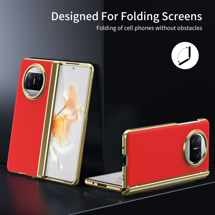 For Huawei Mate X3 Integrated AG Frosted Vacuum Plating Phone Case(Red) - Huawei Cases by PMC TechLife | Online Shopping South Africa | PMC TechLife | Buy Now Pay Later Mobicred