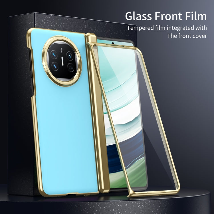 For Huawei Mate X5 Integrated AG Frosted Vacuum Plating Phone Case(Ice Blue) - Huawei Cases by PMC TechLife | Online Shopping South Africa | PMC TechLife | Buy Now Pay Later Mobicred