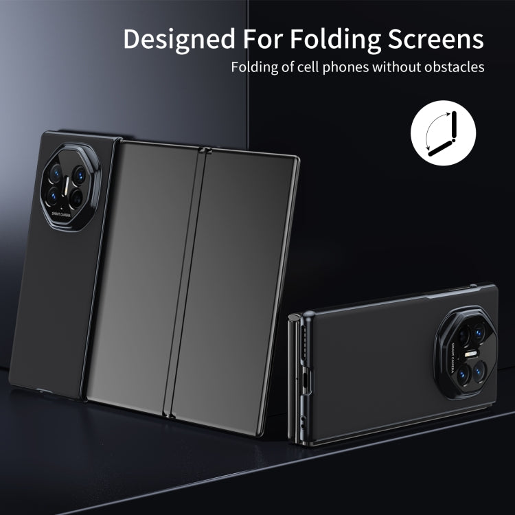 For Huawei Mate XT Ultimate Design Integrated AG Frosted Vacuum Plating Phone Case(Black) - Huawei Cases by PMC TechLife | Online Shopping South Africa | PMC TechLife | Buy Now Pay Later Mobicred