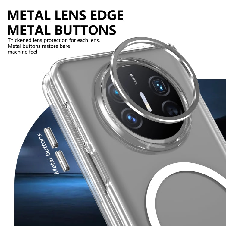 For Huawei Mate X3 lce Folding Series MagSafe Integrated Clear PC Phone Case(Silver) - Huawei Cases by PMC TechLife | Online Shopping South Africa | PMC TechLife | Buy Now Pay Later Mobicred