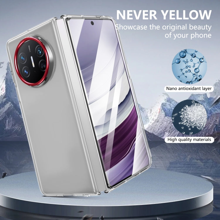 For Huawei Mate X3 lce Folding Series Integrated Clear PC Phone Case(Red) - Huawei Cases by PMC TechLife | Online Shopping South Africa | PMC TechLife | Buy Now Pay Later Mobicred
