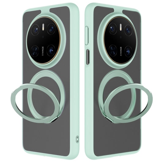 For Huawei Mate 70 Frosted 360 Degree Rotating Holder Phone Case(Green) - Huawei Cases by PMC Jewellery | Online Shopping South Africa | PMC Jewellery | Buy Now Pay Later Mobicred