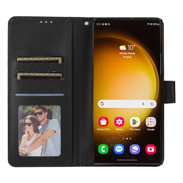 For Samsung Galaxy S25 Ultra 5G 3-Card Slots Multifunctional Leather Phone Case(Black) - Galaxy S25 Ultra 5G Cases by PMC Jewellery | Online Shopping South Africa | PMC Jewellery | Buy Now Pay Later Mobicred