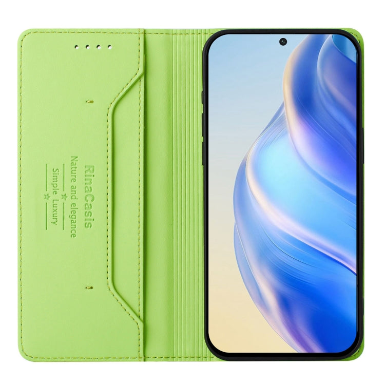 For Ulefone Note 17 Pro RC01 Dual-Folded Magnetic Suction RFID Leather Phone Case(Grass Green) - Ulefone Cases by PMC TechLife | Online Shopping South Africa | PMC TechLife | Buy Now Pay Later Mobicred
