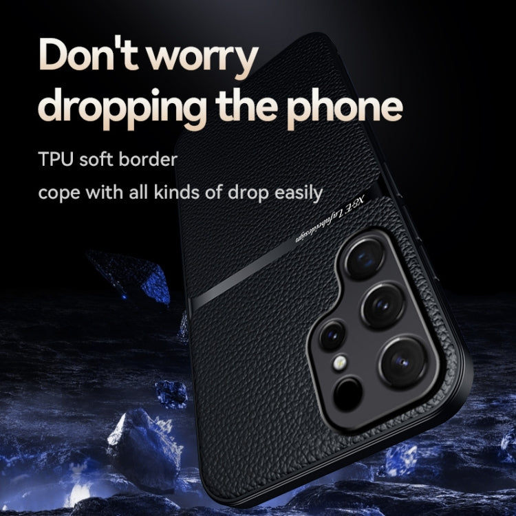 For Samsung Galaxy S25 Ultra 5G Litchi Leather Magnetic Full Coverage Shockproof Phone Case(Green) - free shipping - PMC Jewellery - Order now!