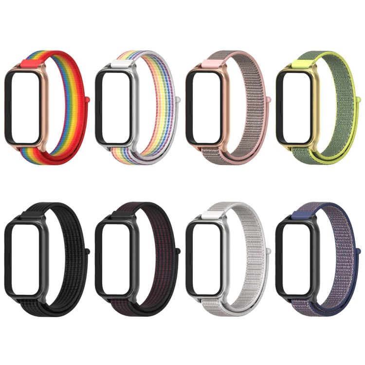 For Xiaomi Smart Band 9 Active / Redmi Band 3 Mijobs Metal Shell Nylon Loop Watch Band(Black) - free shipping - PMc TechLife - Order now!