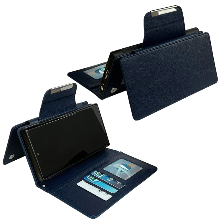 For Samsung Galaxy S25 5G Multifunctional 7-Card Wallet Leather Phone Case(Royal Blue) - free shipping - PMC Jewellery - Order now!