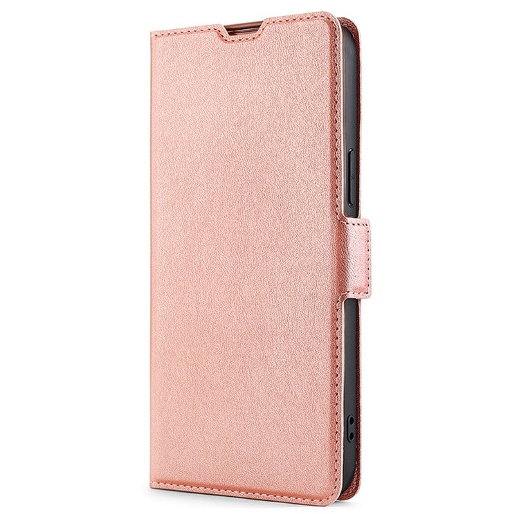 For Samsung Galaxy S25+ 5G Ultra-thin Voltage Side Buckle Horizontal Flip Leather Phone Case(Rose Gold) - Galaxy S25+ 5G Cases by PMC Jewellery | Online Shopping South Africa | PMC Jewellery | Buy Now Pay Later Mobicred