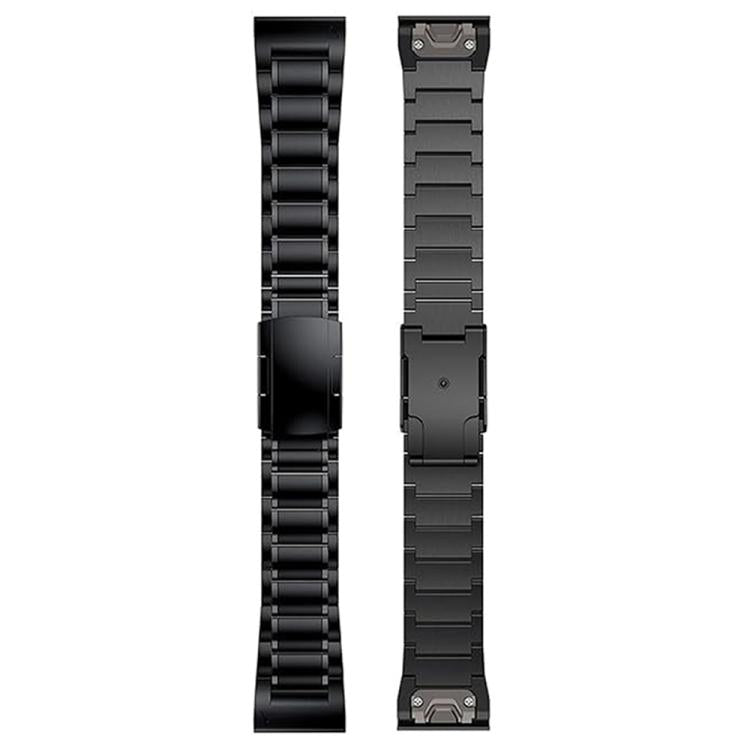 For Garmin 26mm Five-beads Titanium Alloy Push Buckle Metal Quick Release Watch Band(Grey) - free shipping - PMc TechLife - Order now!