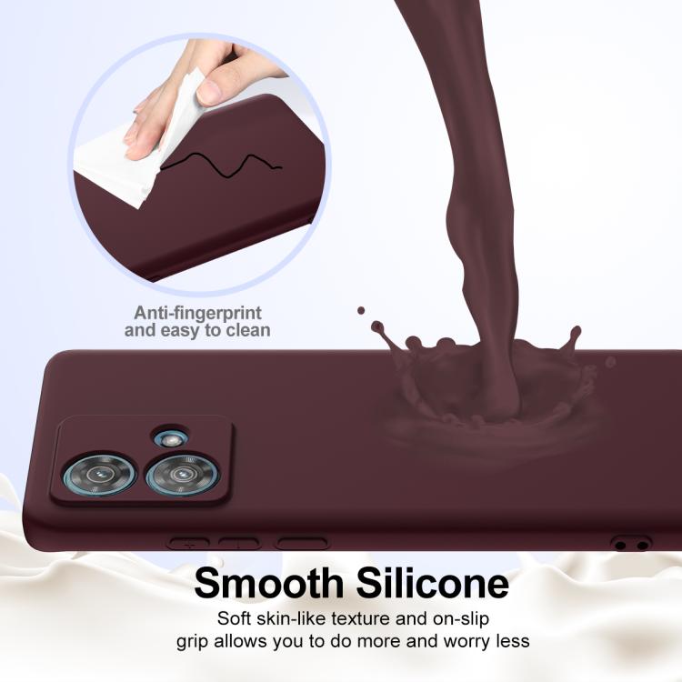 For Motorola Edge 40 Neo Shockproof Silicone Magsafe Phone Case(Plum Color) - free shipping - PMC TechLife - Order now!