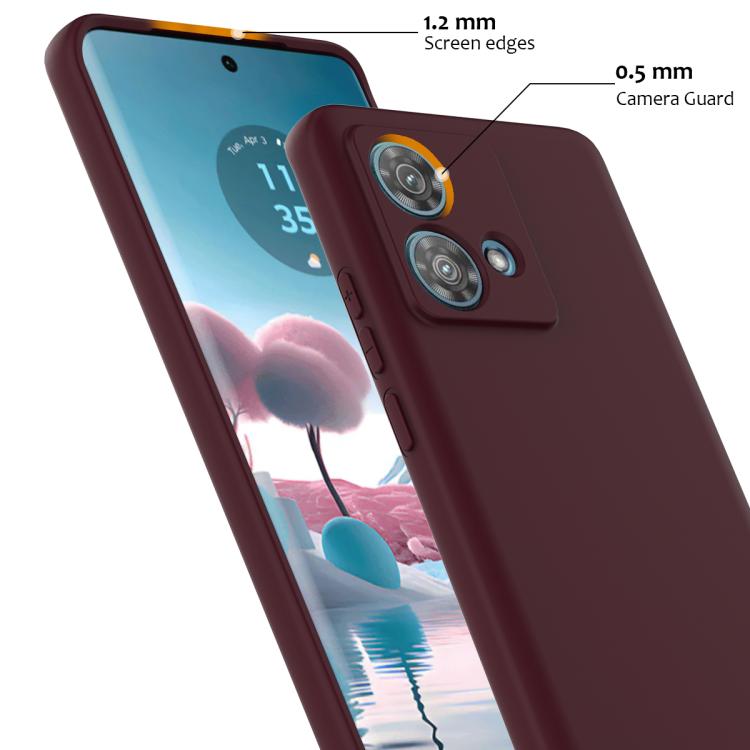 For Motorola Edge 40 Neo Shockproof Silicone Magsafe Phone Case(Plum Color) - free shipping - PMC TechLife - Order now!