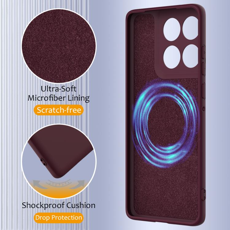 For Motorola Edge 60 Pro Shockproof Silicone Magsafe Phone Case(Plum Color) - free shipping - PMC TechLife - Order now!