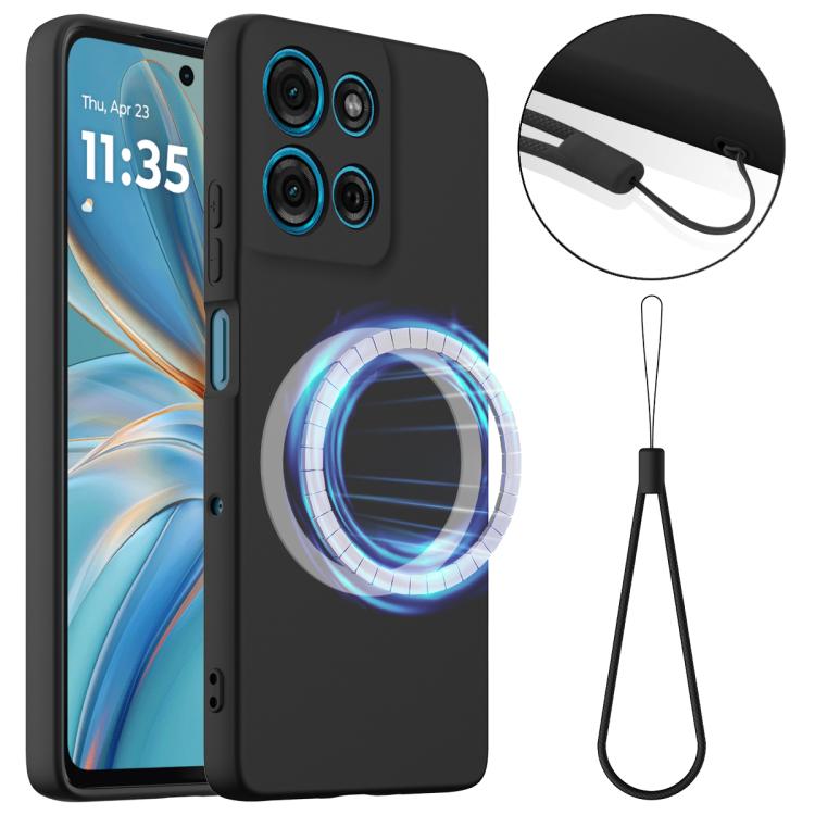 For Motorola Moto G86 5G Shockproof Silicone Magsafe Phone Case(Black) - free shipping - PMC TechLife - Order now!