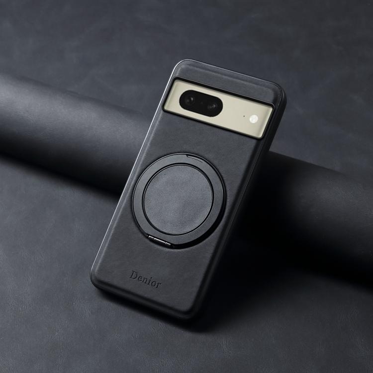 For Google Pixel 8 Denior A14 Skin Feel Rotating Holder MagSafe Phone Case(Black) - free shipping - PMC TechLife - Order now!