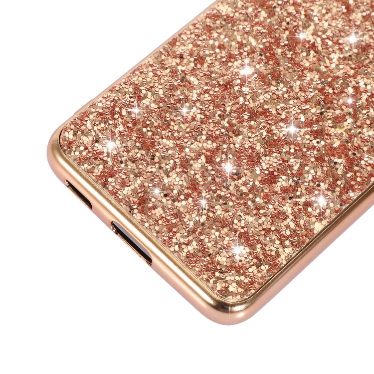 For Samsung Galaxy S25 5G Glitter Powder Shockproof TPU Phone Case(Gold) - Galaxy S25 5G Cases by PMC Jewellery | Online Shopping South Africa | PMC Jewellery | Buy Now Pay Later Mobicred