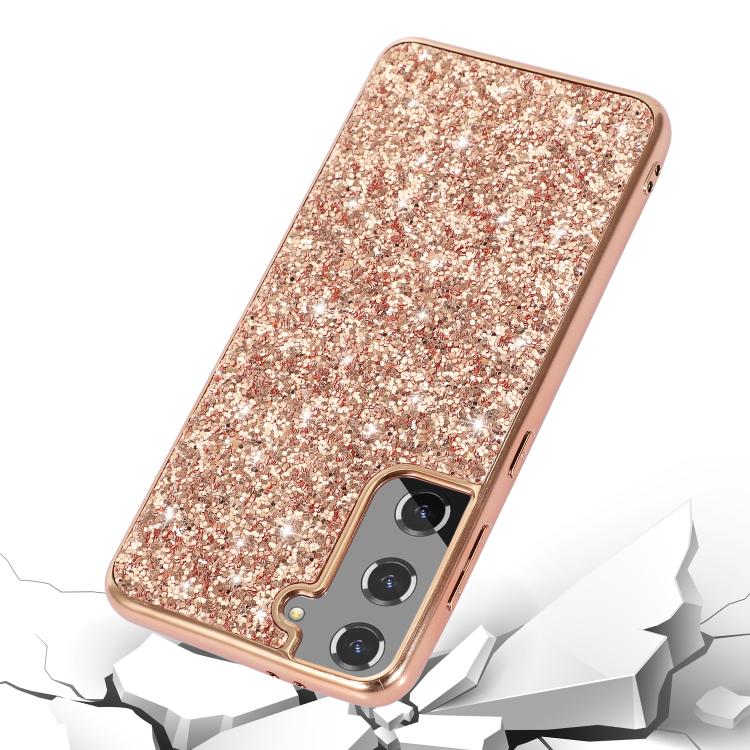 For Samsung Galaxy S25+ 5G Glitter Powder Shockproof TPU Phone Case(Gold) - Galaxy S25+ 5G Cases by PMC Jewellery | Online Shopping South Africa | PMC Jewellery | Buy Now Pay Later Mobicred