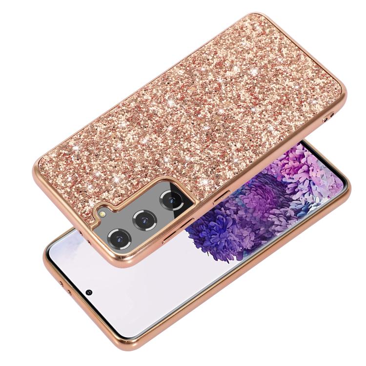 For Samsung Galaxy S25+ 5G Glitter Powder Shockproof TPU Phone Case(Black) - Galaxy S25+ 5G Cases by PMC Jewellery | Online Shopping South Africa | PMC Jewellery | Buy Now Pay Later Mobicred