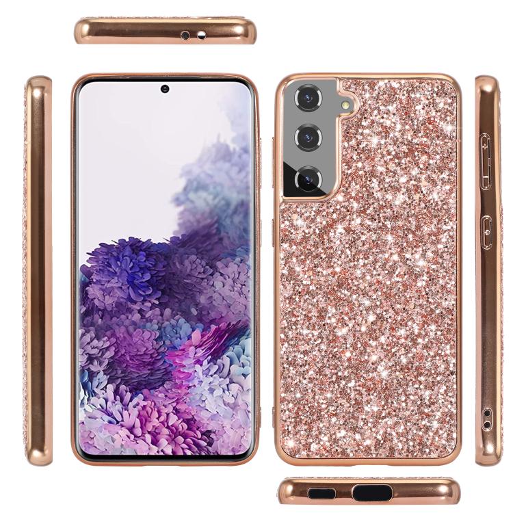 For Samsung Galaxy S25+ 5G Glitter Powder Shockproof TPU Phone Case(Red) - Galaxy S25+ 5G Cases by PMC Jewellery | Online Shopping South Africa | PMC Jewellery | Buy Now Pay Later Mobicred