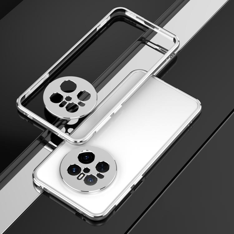 For Huawei Mate 70 Aurora Series Lens Protector + Metal Frame Phone Case(Silver) - Huawei Cases by PMC TechLife | Online Shopping South Africa | PMC TechLife | Buy Now Pay Later Mobicred