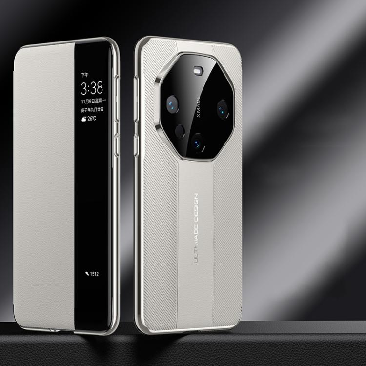 For Huawei Mate 60 Smart View Window Imitation Ultimate Design Phone Case(White) - free shipping - PMC TechLife - Order now!