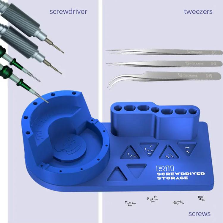 Mechanic R11 Tweezer / Screwdriver Aluminum Alloy Storage Rack with Phone Holder Function - Tool Boxes & Bags by MECHANIC | Online Shopping South Africa | PMC Jewellery | Buy Now Pay Later Mobicred