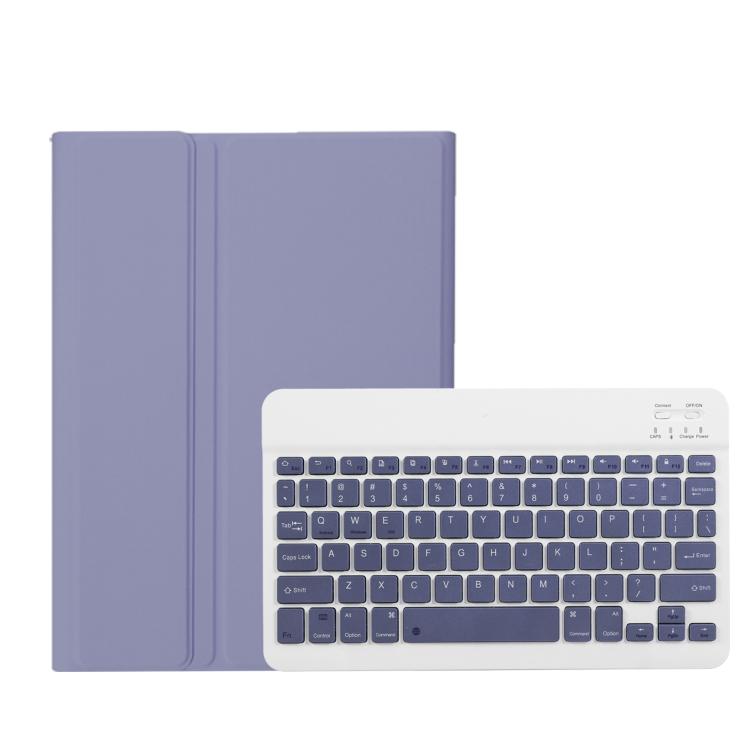 For Honor Pad V9 AH27 Ultra-thin Detachable Bluetooth Keyboard Leather Tablet Case(Lavender White) - Huawei Keyboard by PMC TechLife | Online Shopping South Africa | PMC TechLife | Buy Now Pay Later Mobicred