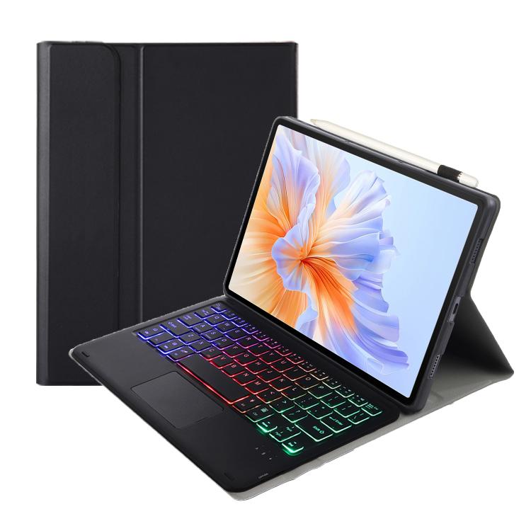 For Honor Pad V9 AH27-AS Ultra-thin Detachable Backlight Bluetooth Keyboard Leather Tablet Case with Touchpad(Black) - Huawei Keyboard by PMC TechLife | Online Shopping South Africa | PMC TechLife | Buy Now Pay Later Mobicred